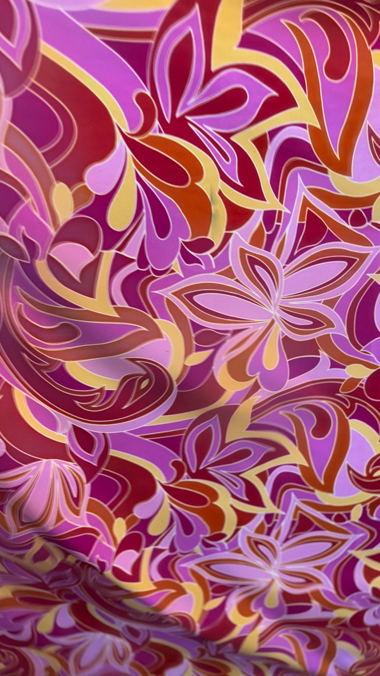 Luxury modern abstract Flower fashion design print on great quality of nylon spandex 4-way stretch High quality fabrics by AlexLAFabrics