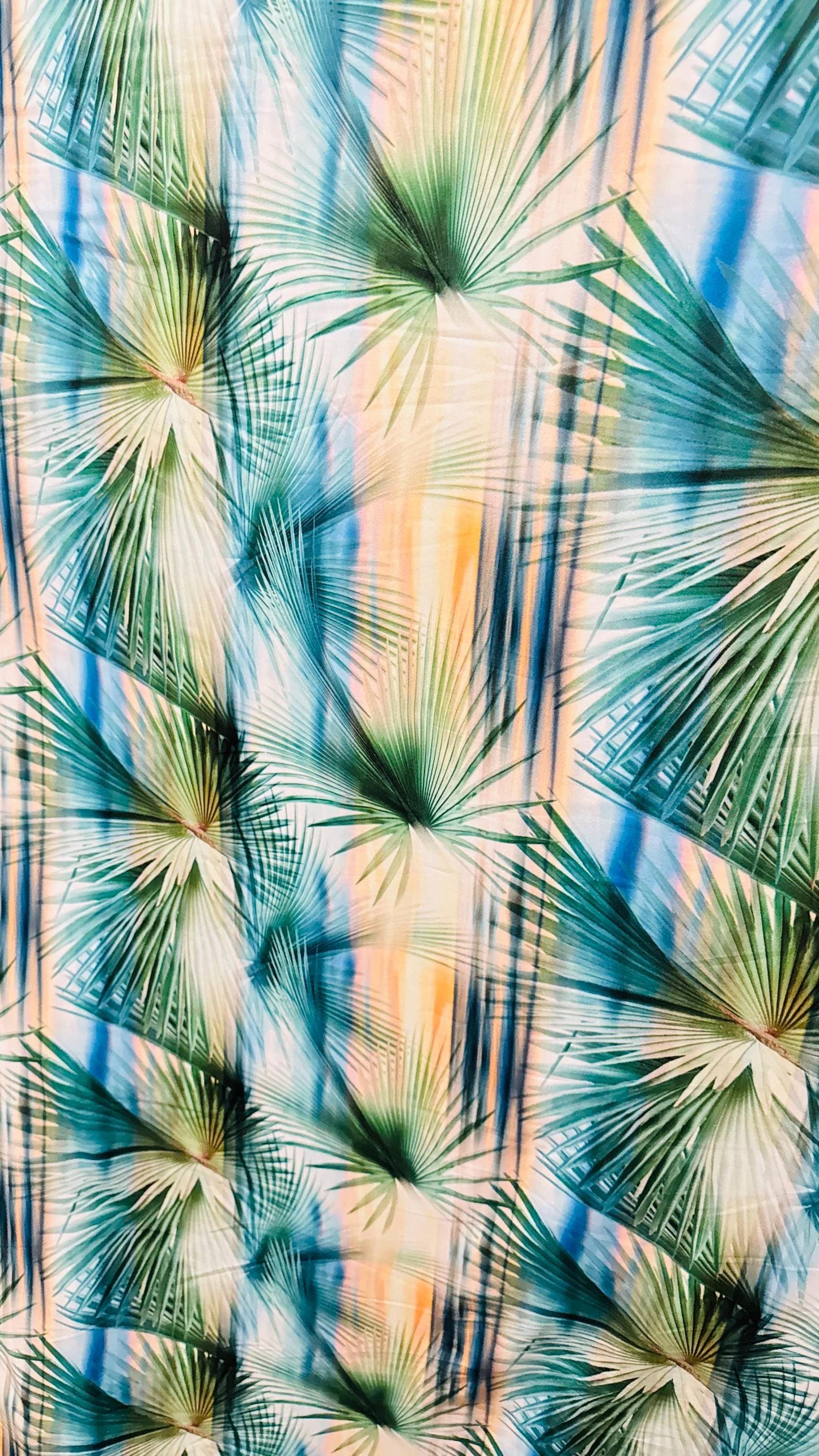 New paradise tropical design multi color great quality of nylon spandex 4-way stretch 58/60” Sold by the YD. Ships worldwide from Los CA USA