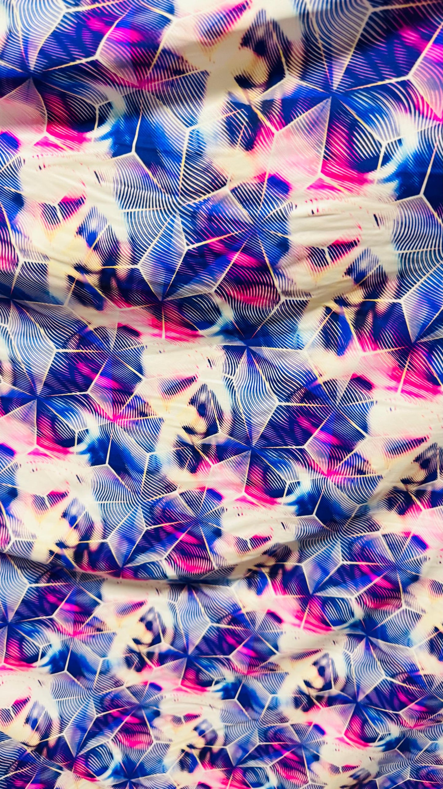 New Cube Geometric design print on great quality of nylon spandex 4-way stretch 58/60” Sold by the YD. Ships worldwide from Los Ángeles