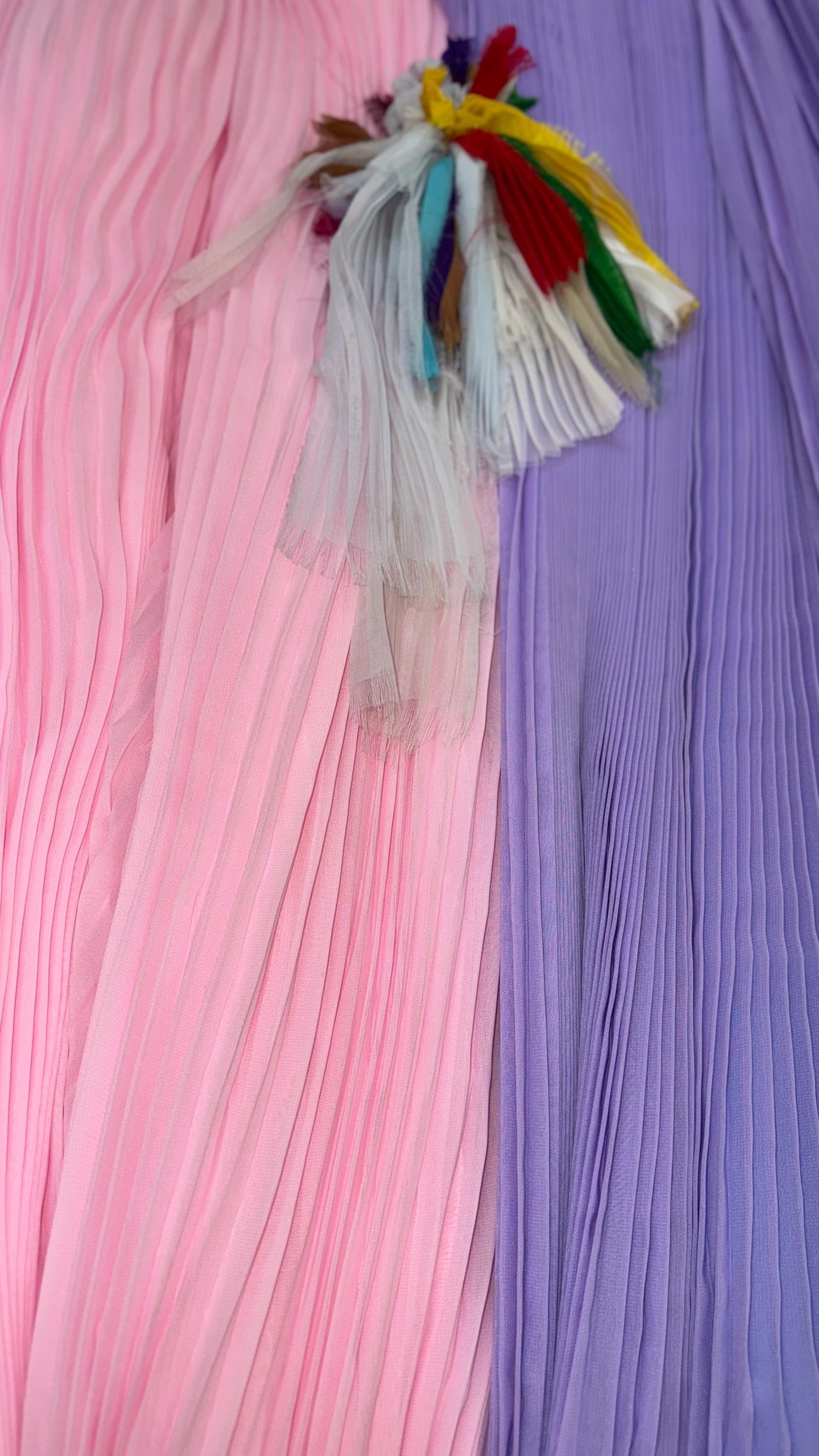 New Pleated Chiffon accordion style non stretch 58/60” Sold by the YD. Ships Worldwide from Los Angeles California USA