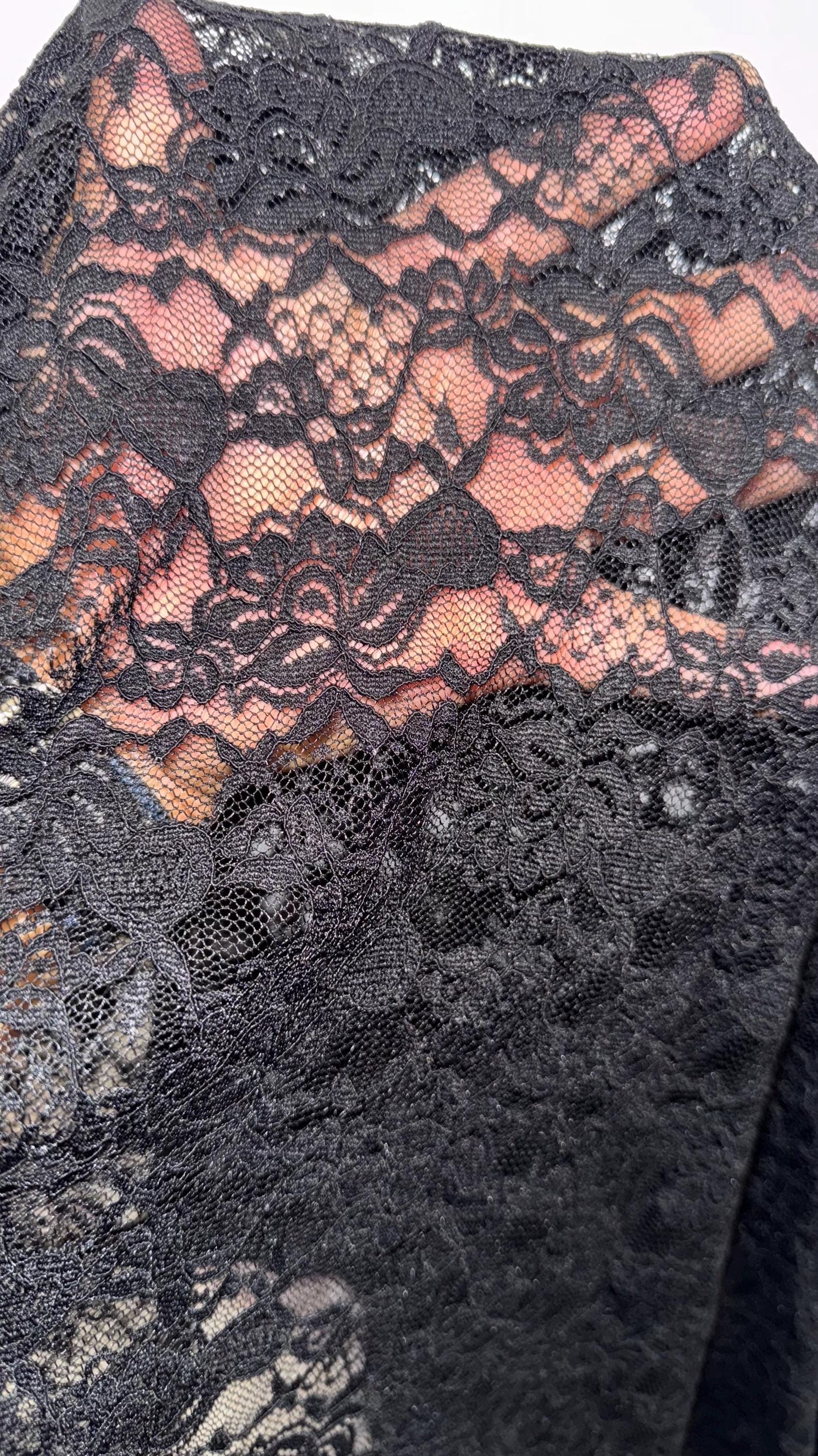 New Victoria Black Lace design best quality of nylon spandex stretch lace 55/57” Sold by the YD. Ships Worldwide from Los Ángeles California