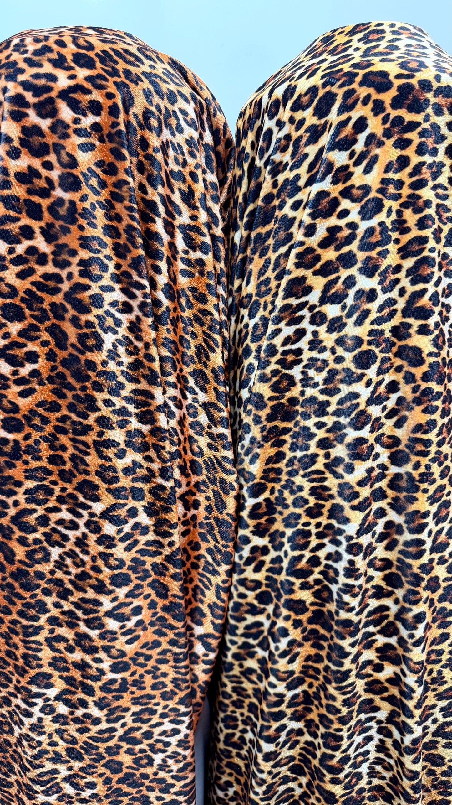 Leopard design Digital print on good quality stretch velvet 4way 58/60" Sold by the YD. Ships worldwide from Los Angeles California USA.
