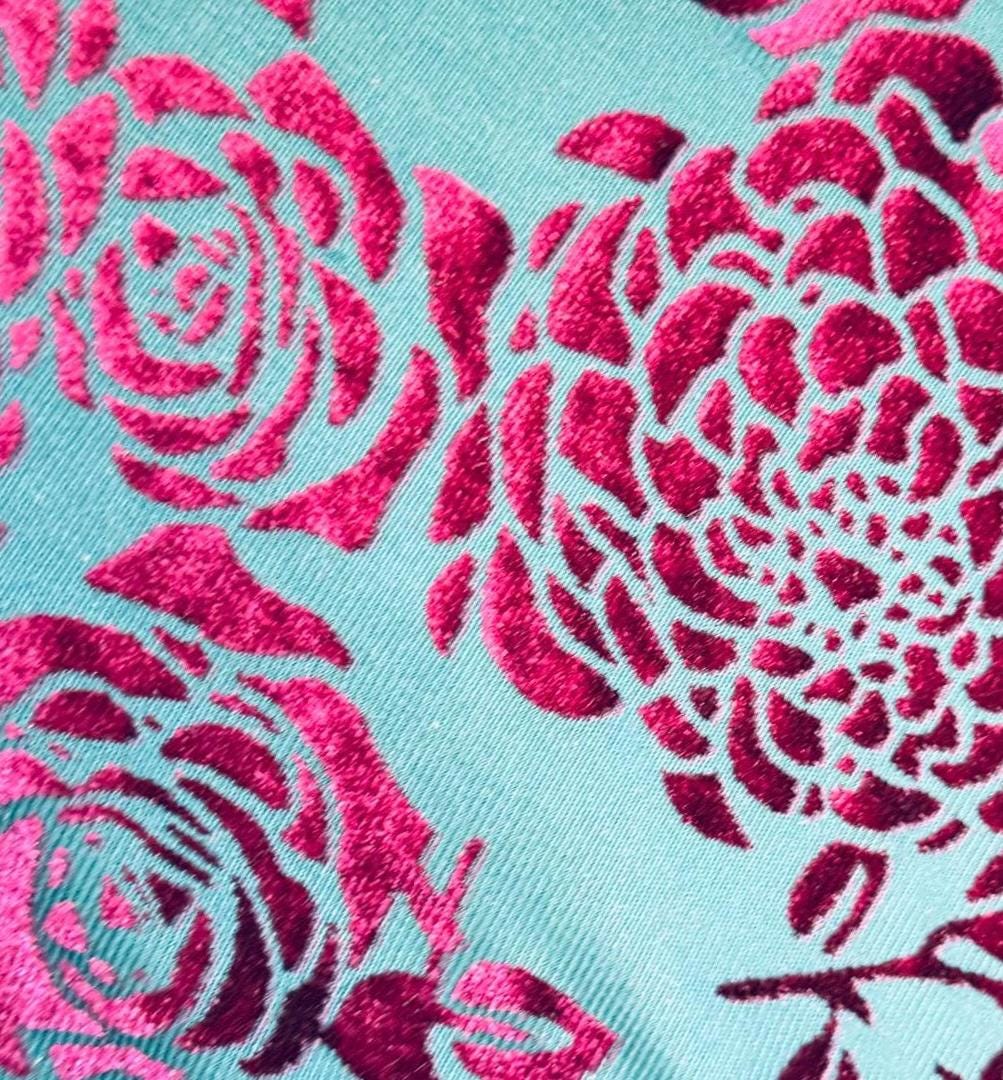 New semi velvet design 4way stretch 58/60" Sold by the YD. Ships worldwide from Los Angeles California USA.