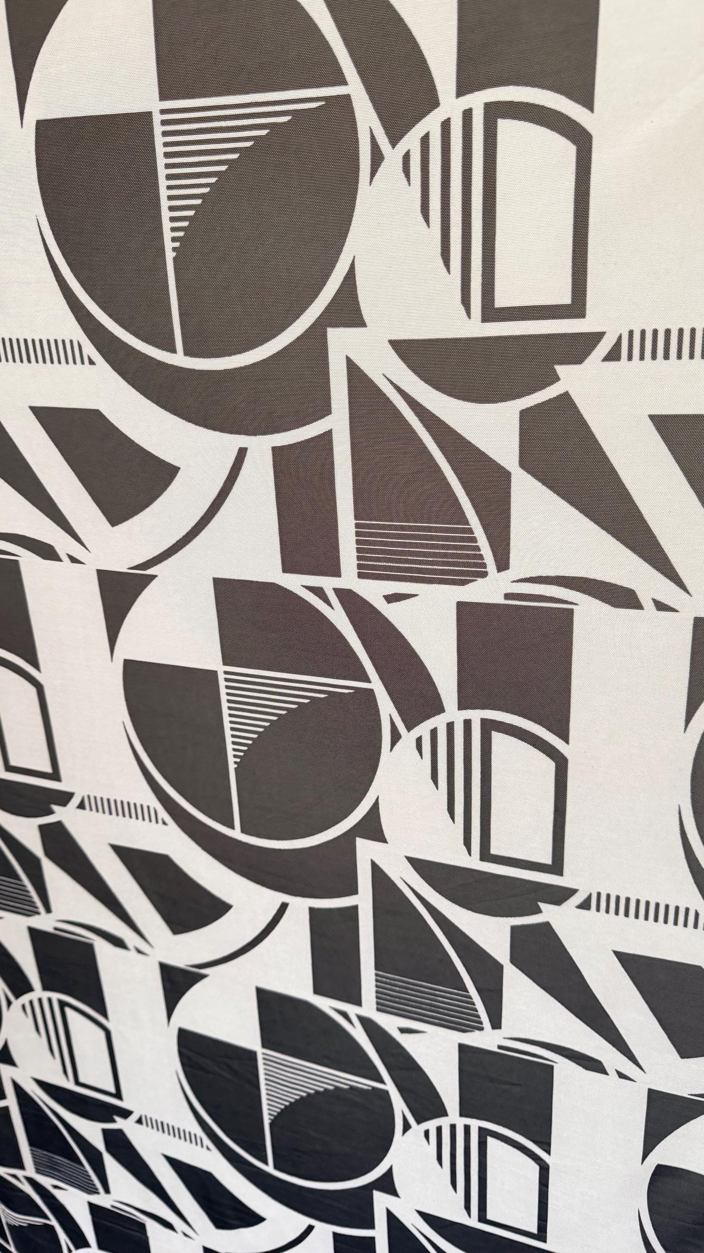 New Geometric Abstract design print on great quality of power mesh 4-way stretch 58/60” Sold by the YD. Ships worldwide from Los Angeles CA