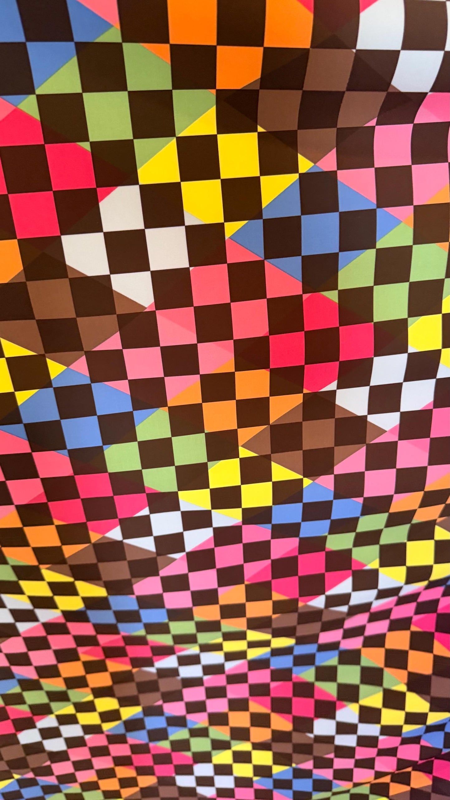NEW Checkered 3D doble print design on nylon spandex 4way stretch 58/60" Sold by the YD. Ships worldwide from Los Angeles California USA