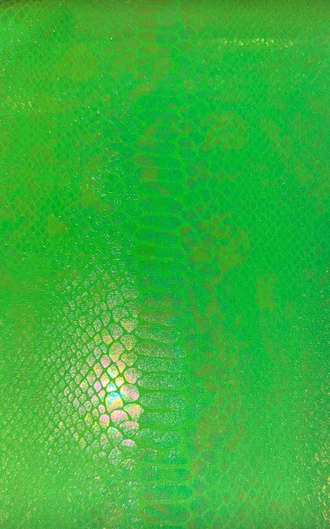 Luxury snake skin design Iridescent metallic stretch velvet with ilusion foil 4-way stretch 58/60” Sold by the YD. Ships worldwide from LA
