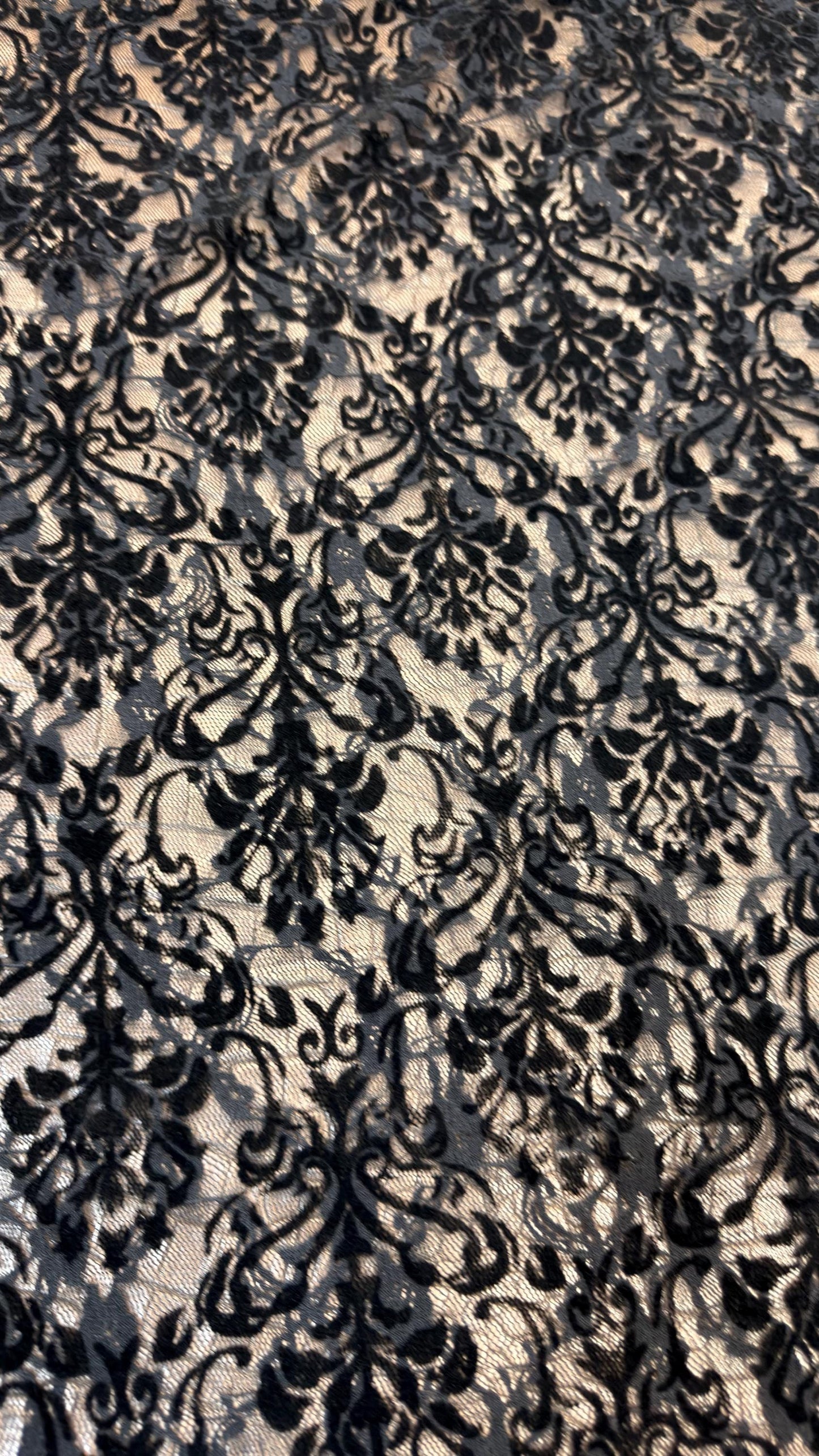 New Stretch Lace with flocking Damask design 58/60” 4-way stretch 58/60” Sold by the YD. Ships worldwide from Los Angeles California USA.