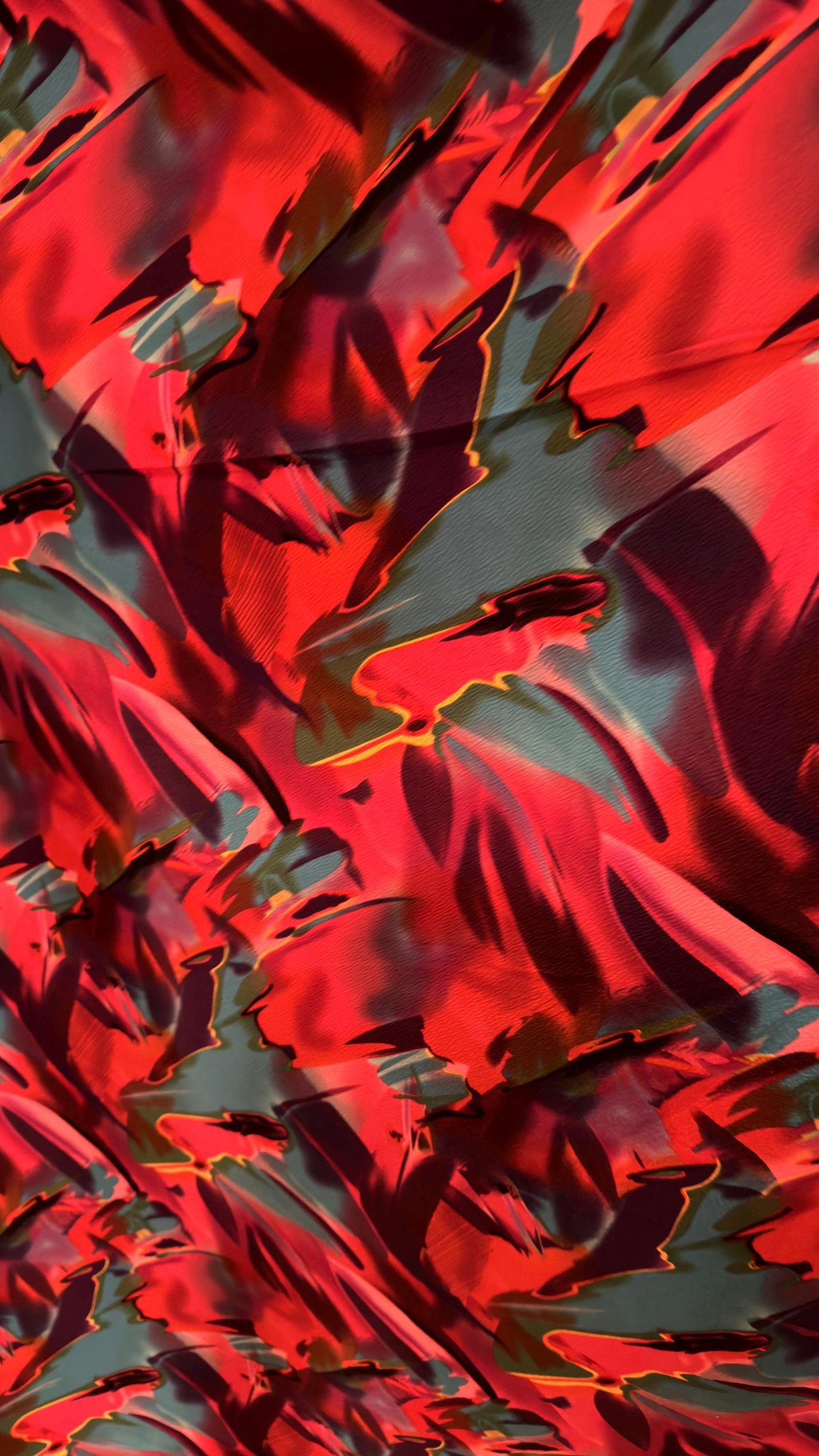 New abstract design Multicolor print on poly spandex 2-way stretch 58/60” Sold by the YD. Ships worldwide from Los Angeles California USA.