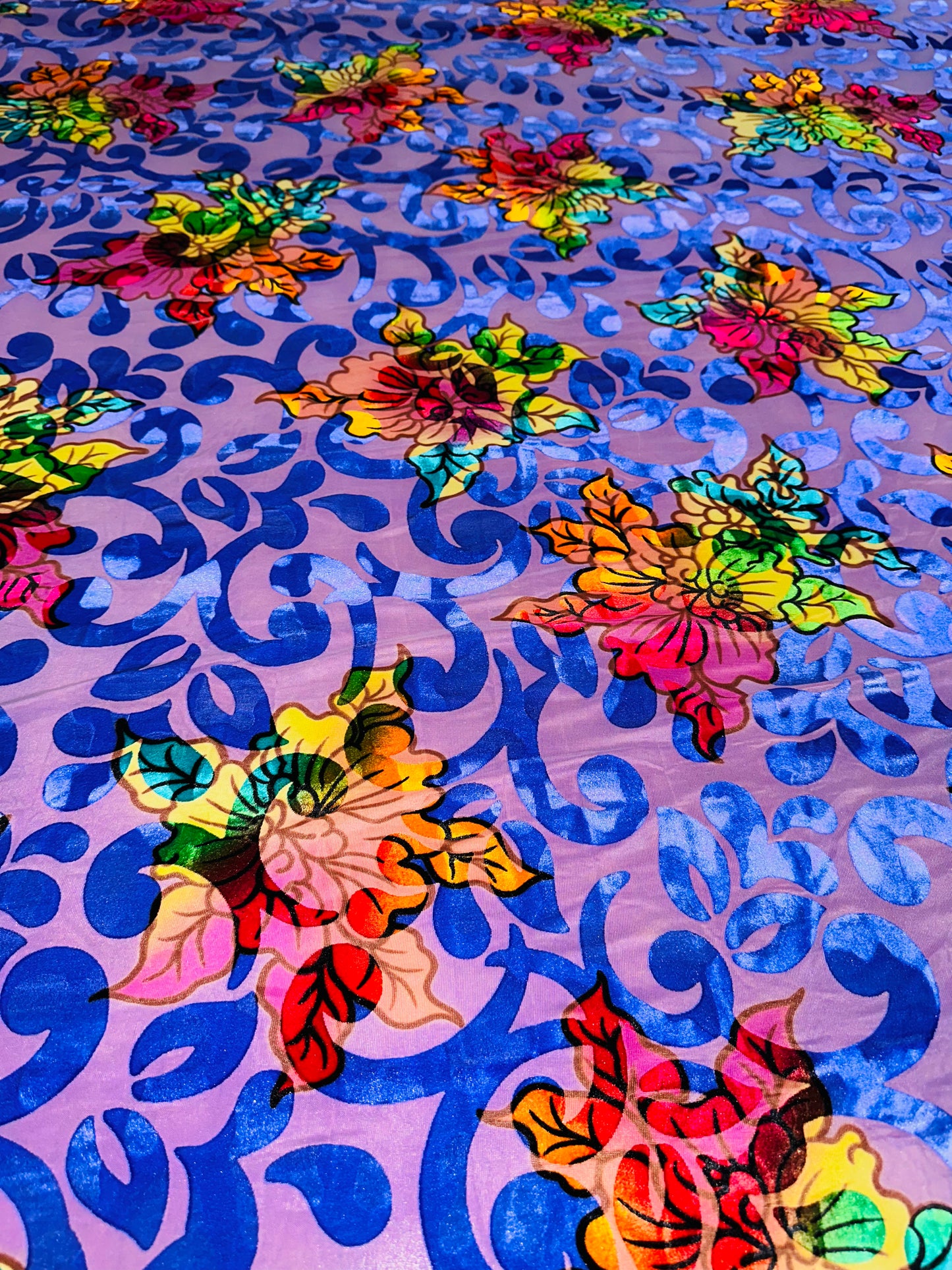 Luxury Victoria design burnout stretch velvet 4-way stretch high quality Italian fabrics by AlexLAFabrics