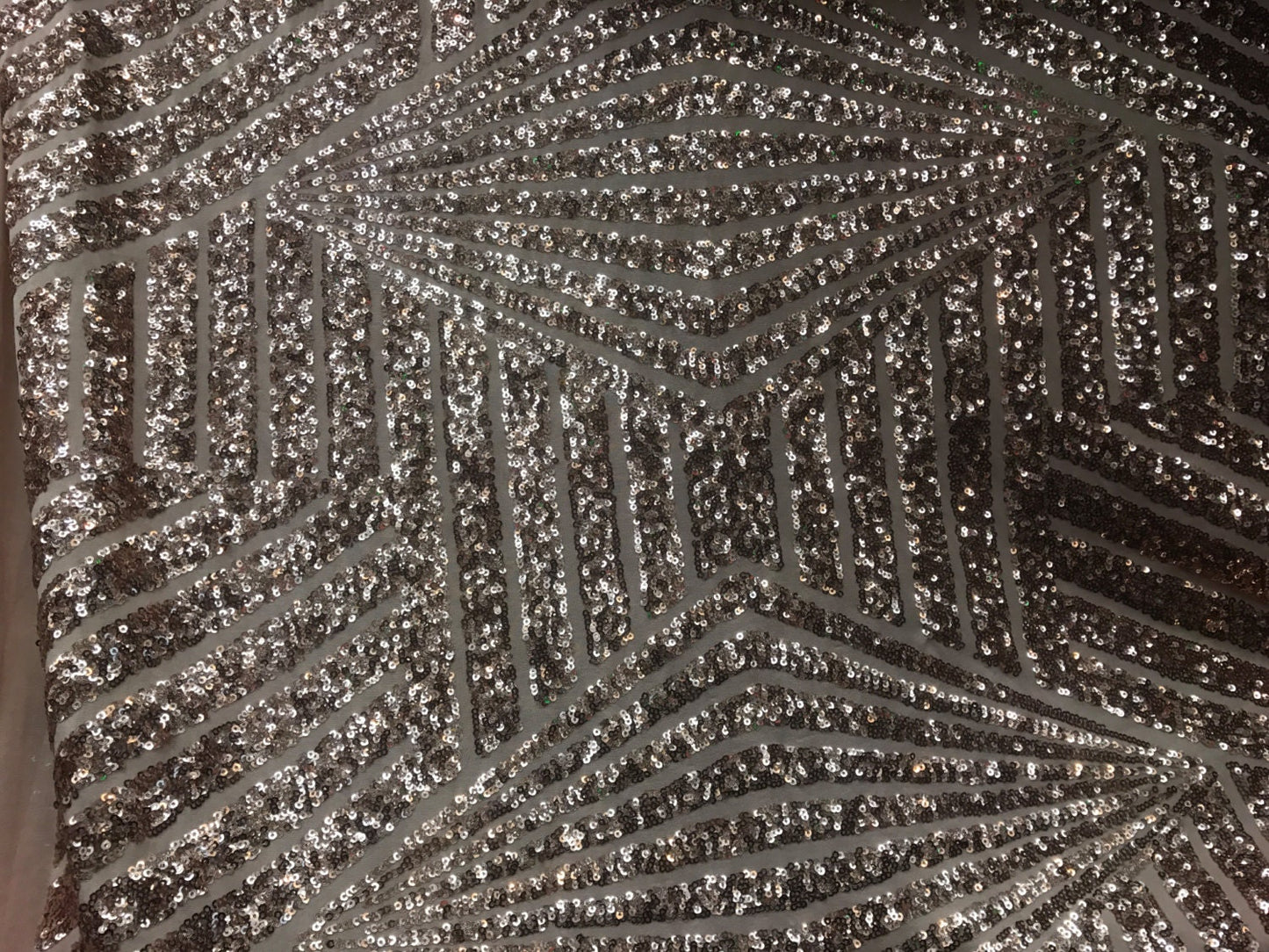 Three Dimensional Glitz Sequins on Spandex Base. With: 58/60" inches