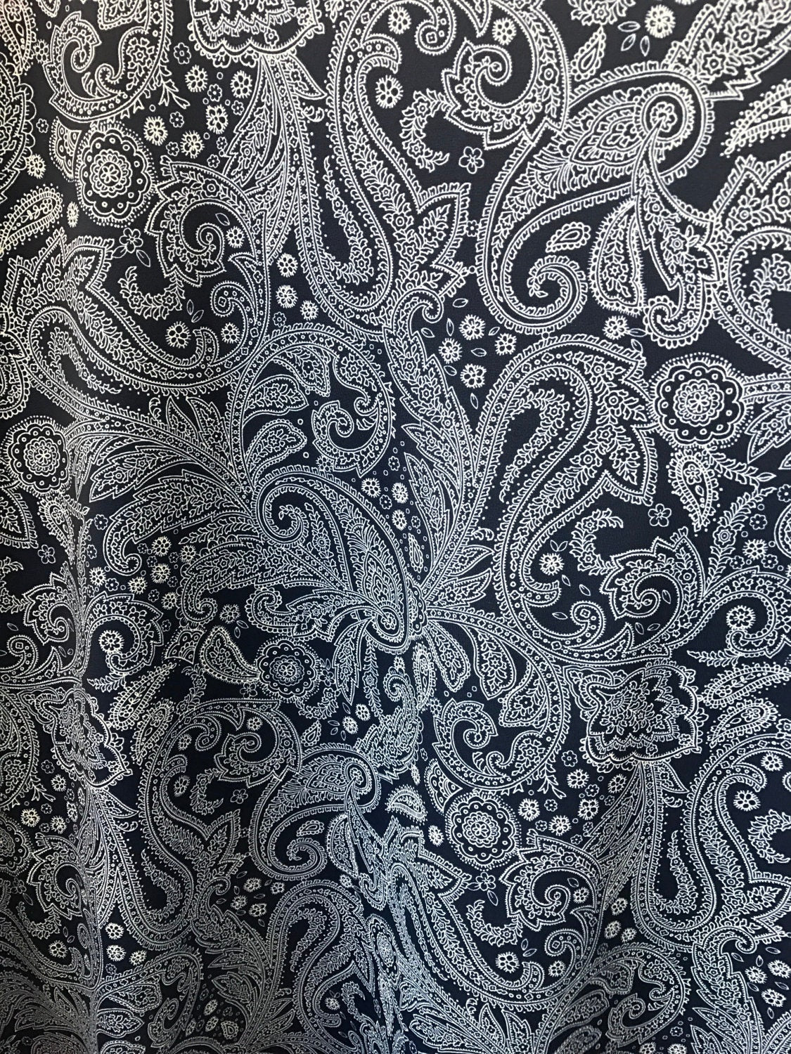 Nylon spandex 4way Stretch paisley design multicolor 58/60" Sold by the yd. Ships worldwide from Los Angeles California