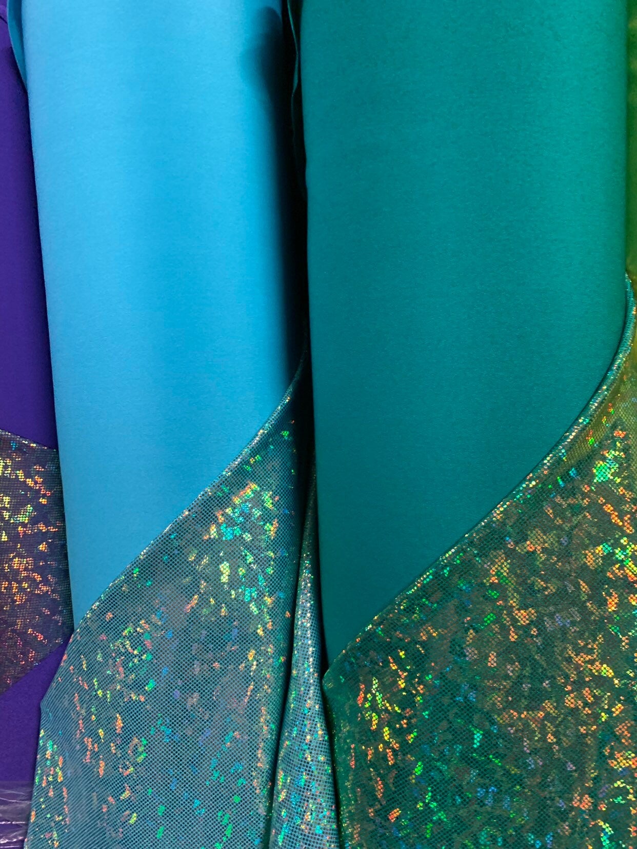 New Shatter glass metallic nylon spandex broken glass hologram 4way stretch 58/60" Sold by the YD. Ships worldwide from Los Angeles CA.