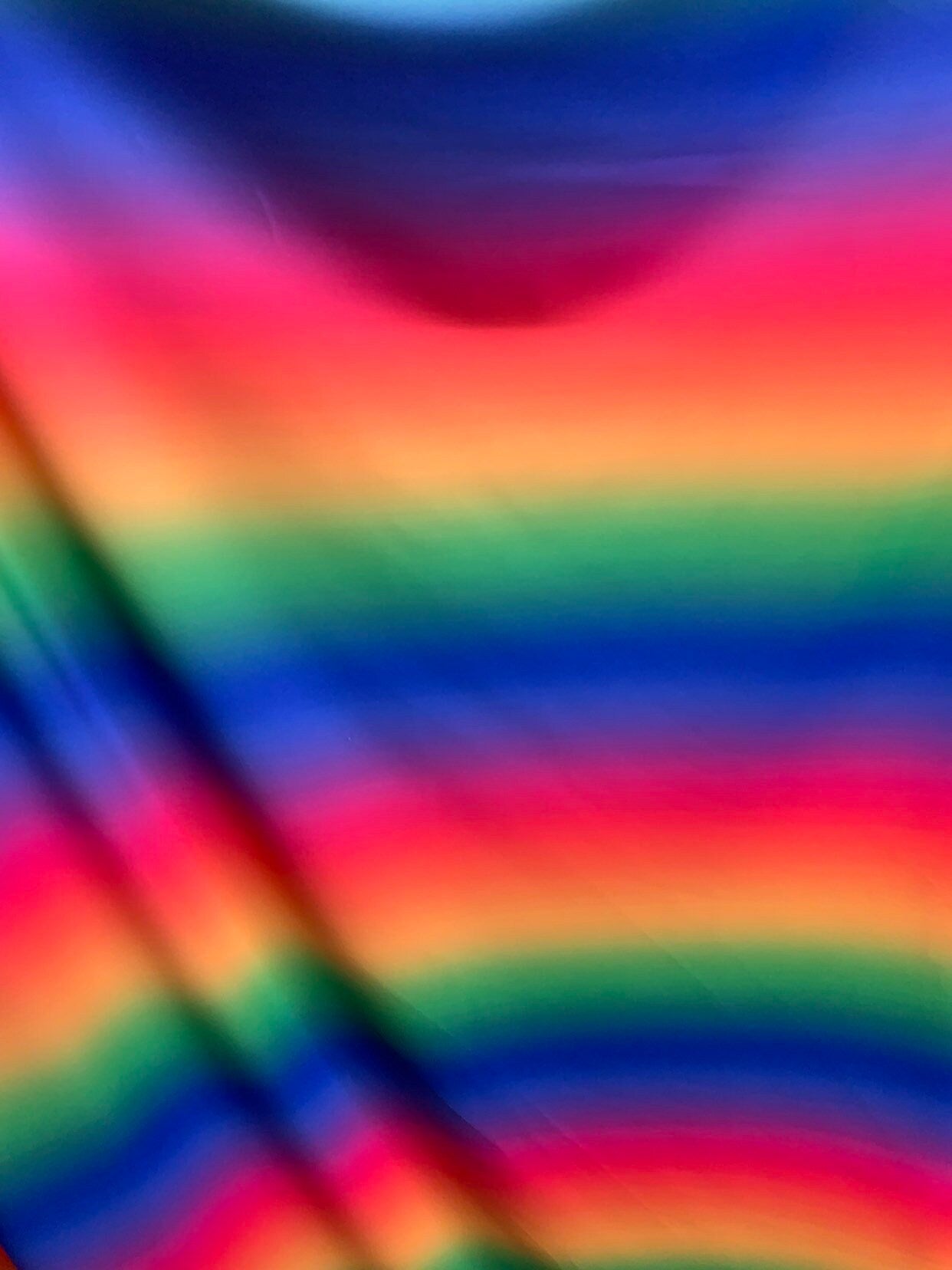 New rainbow design print on heavy nylon spandex 4way stretch 58/60" Sold by the YD. Ships worldwide from Los Angeles California USA.