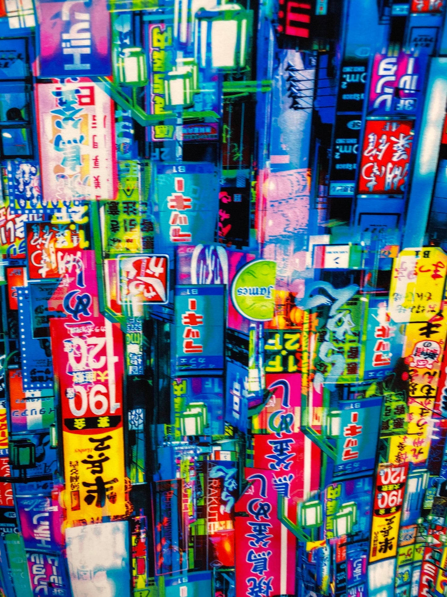 New multi light city design print on nylon spandex 4-way stretch 58/60” Sold by the YD. Ships worldwide from Los Angeles California USA.