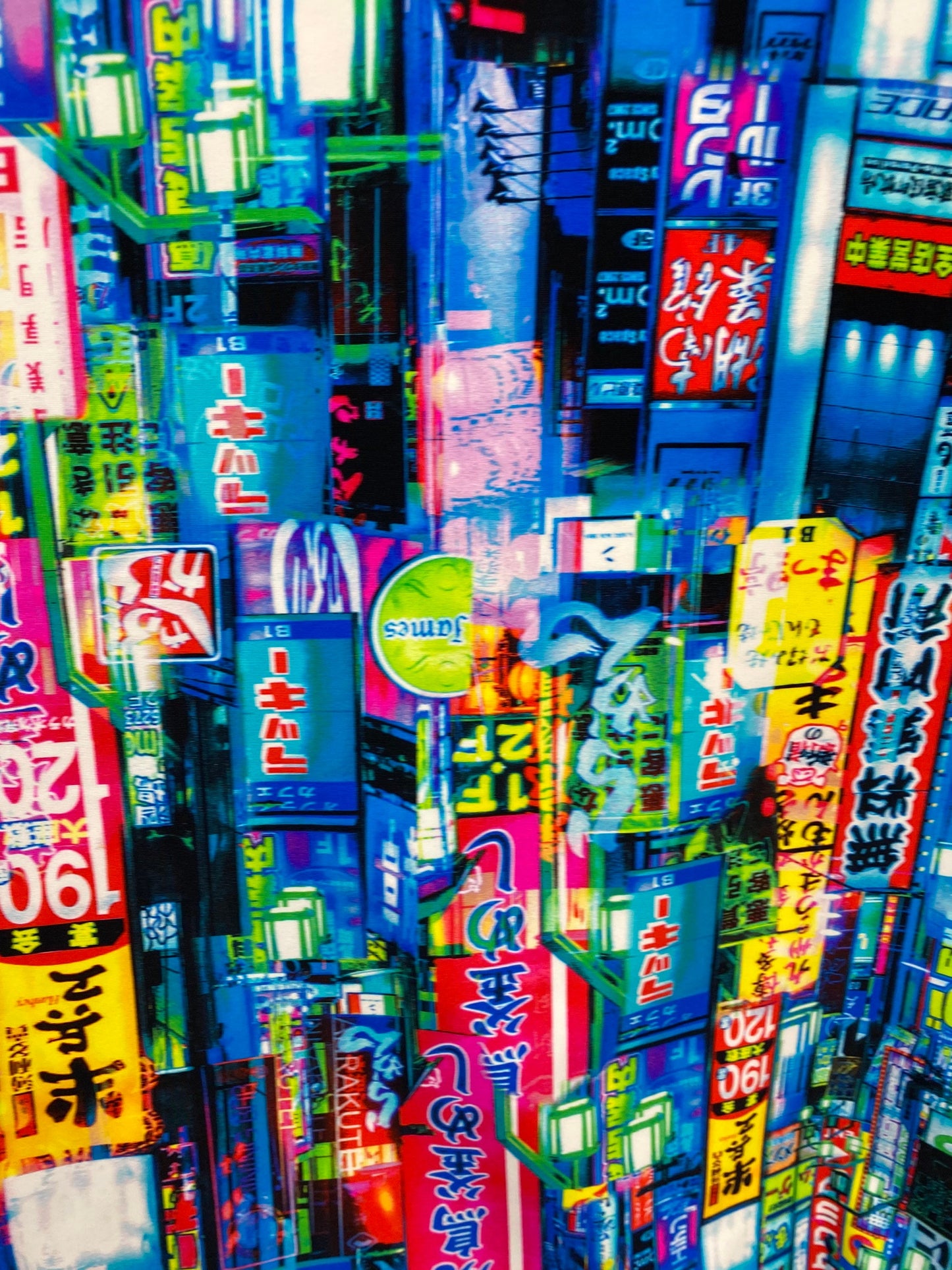 New multi light city design print on nylon spandex 4-way stretch 58/60” Sold by the YD. Ships worldwide from Los Angeles California USA.