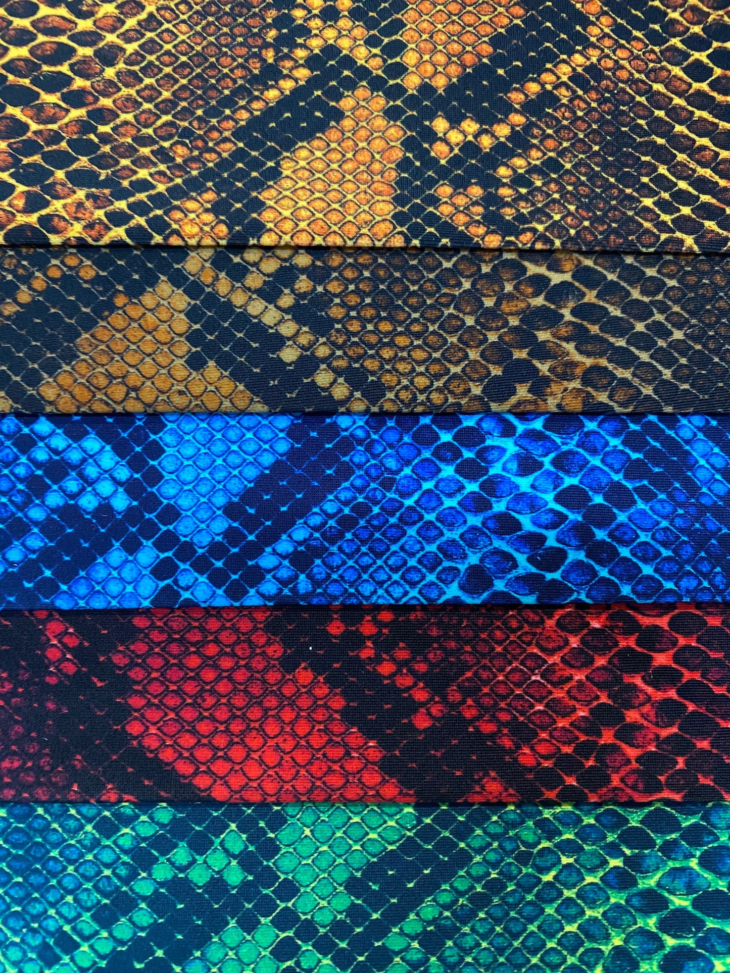 Exotic Serpent design digital print on best quality of nylon spandex 4-way stretch 58/60” Sold by the YD. Ships worldwide from Los Angeles