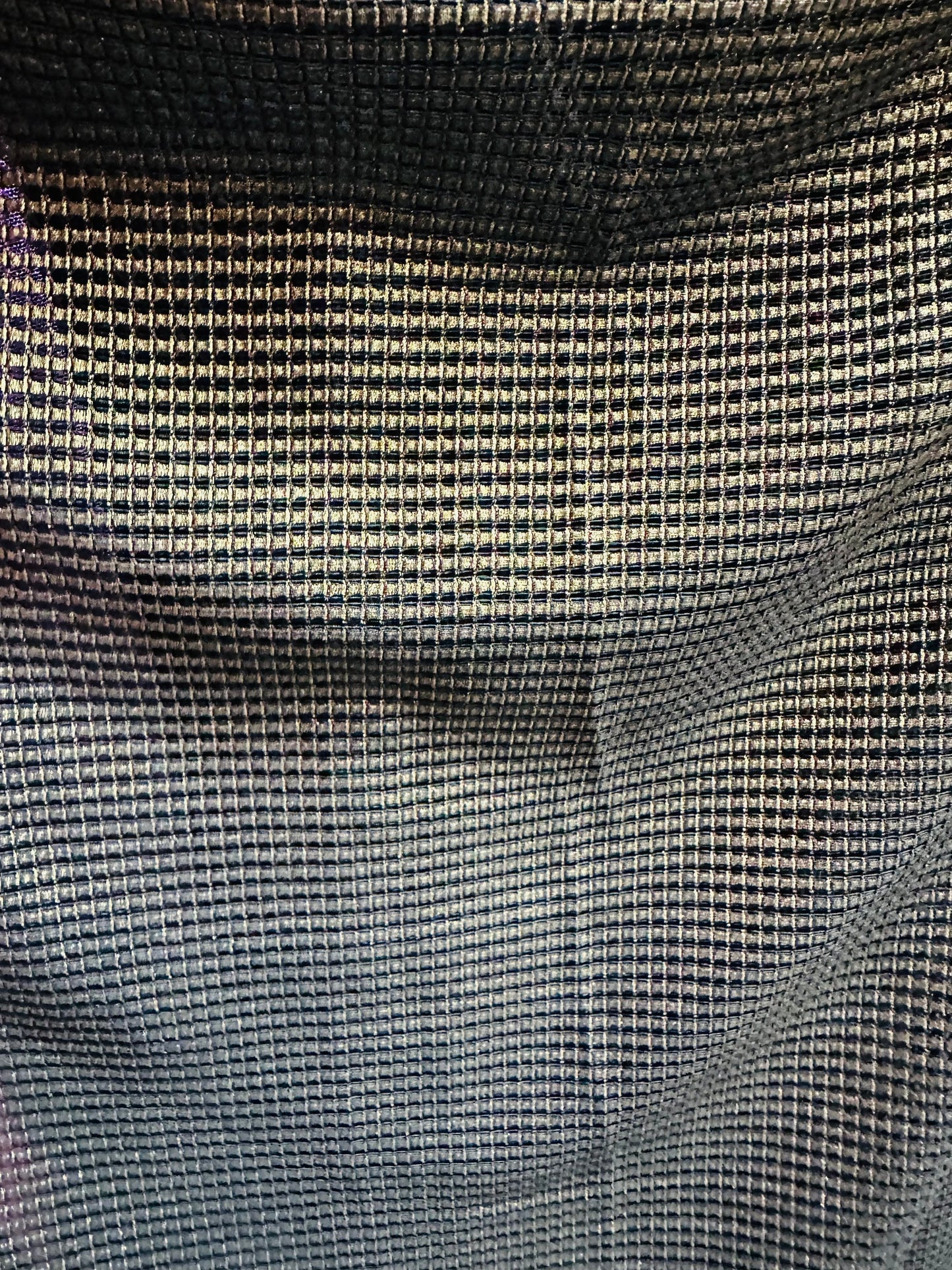 Geometric metallic mesh 2-way stretch black/gold 58/60” Sold by the YD. Ships worldwide from Los Angeles California USA