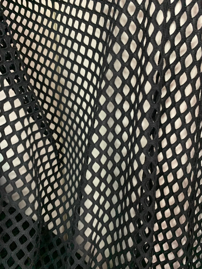 Fishnet fabric big size nylon spandex 4way stretch 58/60"