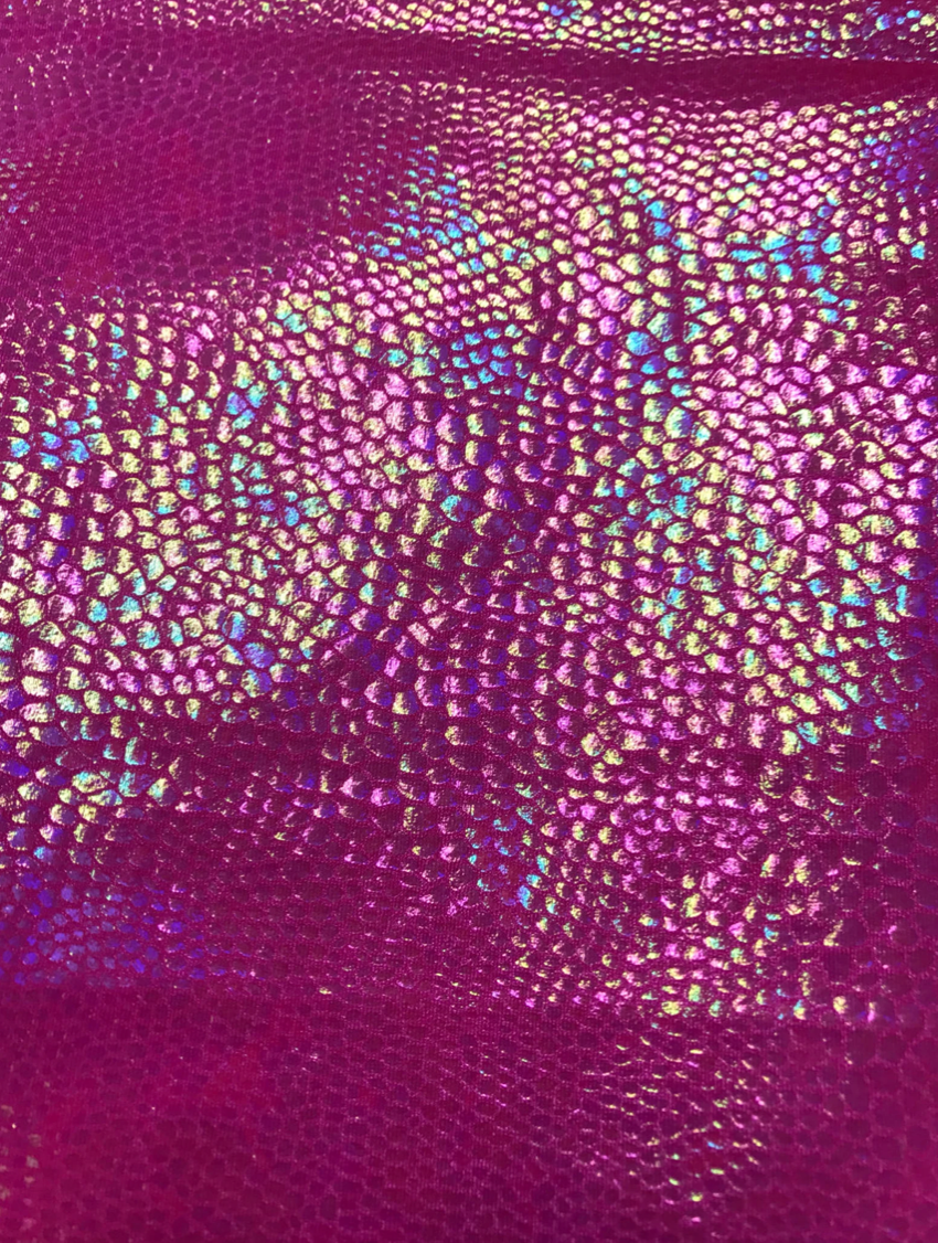 Crystal Snake Hologram Print On Nylon Spandex 58/60"