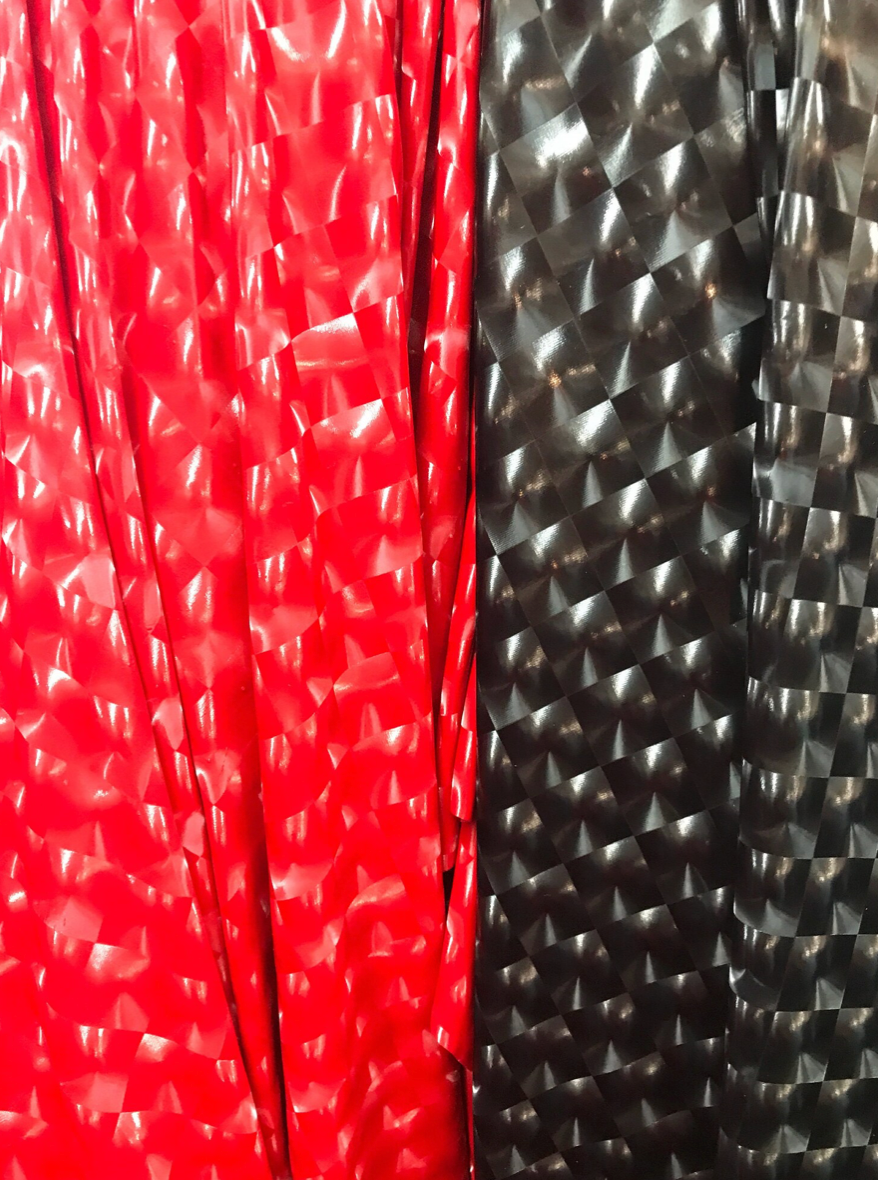 3D vinyl black and red 2way Stretch pvc Stretch 58/60"