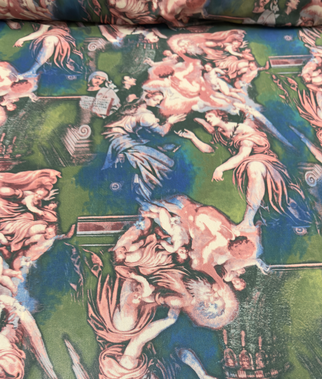 New Angels celestial design print on great quality of power mesh 4-way stretch 58/60”
