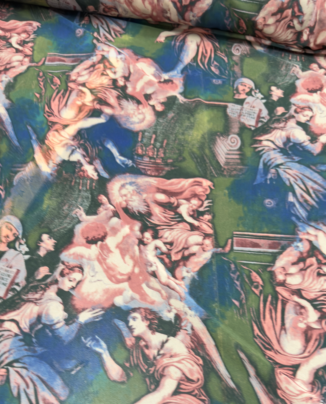 New Angels celestial design print on great quality of power mesh 4-way stretch 58/60”