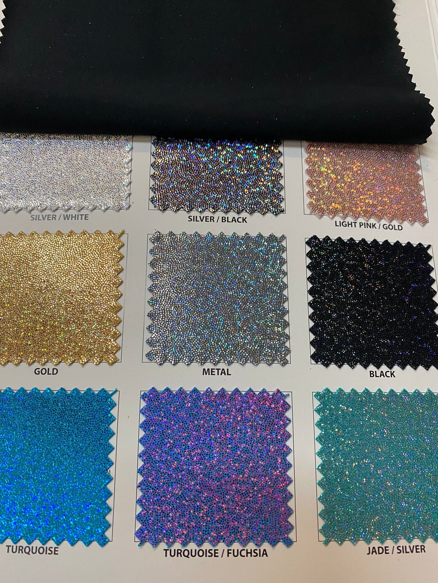 Nylon spandex with hologram foggy foil 4way stretch 58/60" Sold by the YD. Ships worldwide from Los Ángeles California USA