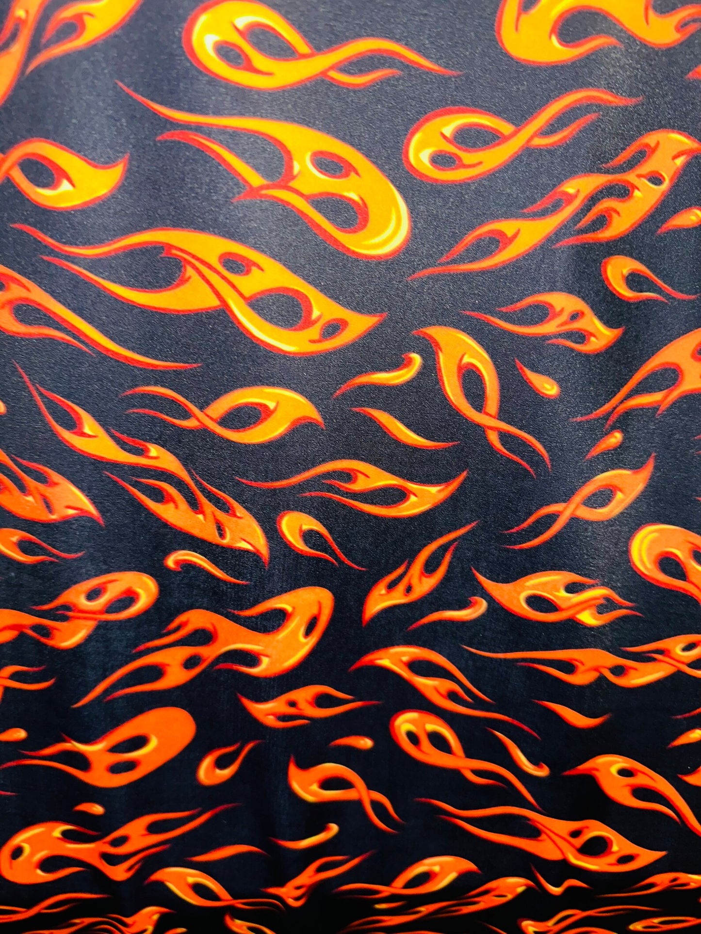 New Luxury Flames design print on best quality of nylon spandex 4-way stretch high quality spandex By AlexLAFabrics