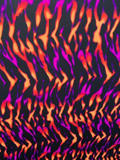 New tiger camouflage design print on heavy nylon spandex 4way stretch 58/60" Sold by the YD. Ships worldwide from Los Angeles California US