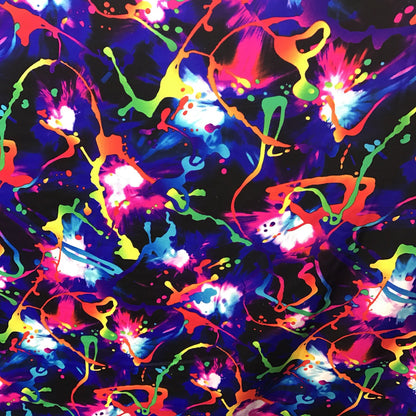 New Graffiti paint design nylon spandex 58/60" sold by the YD. Ships worldwide from Los Angeles California United States.