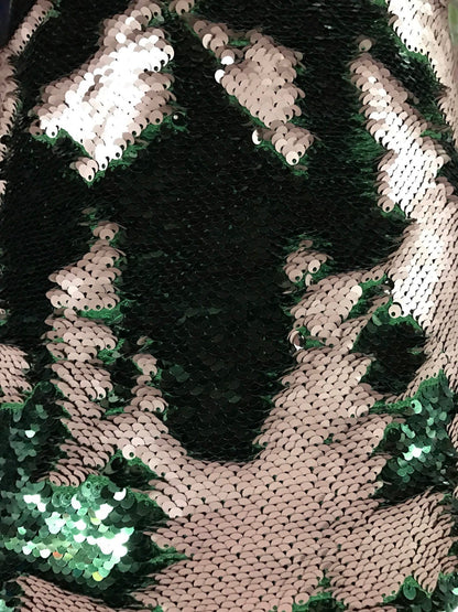 Mermaid flip up sequins reversible 5mm sequins on spandex base 58/50" Sold by the YD. Ships worldwide from Los Angeles California USA