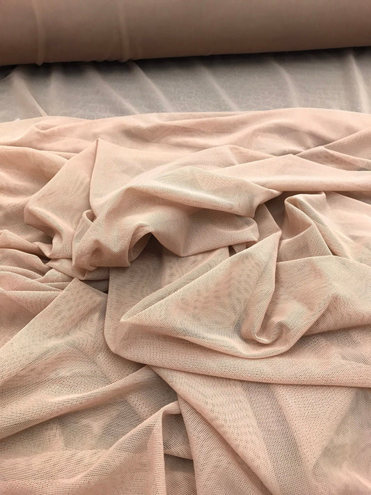 Power mesh nude color and more colors nylon spandex 4way Stretch 58/60" Sold by the YD. Ships worldwide from Los Angeles California USA.