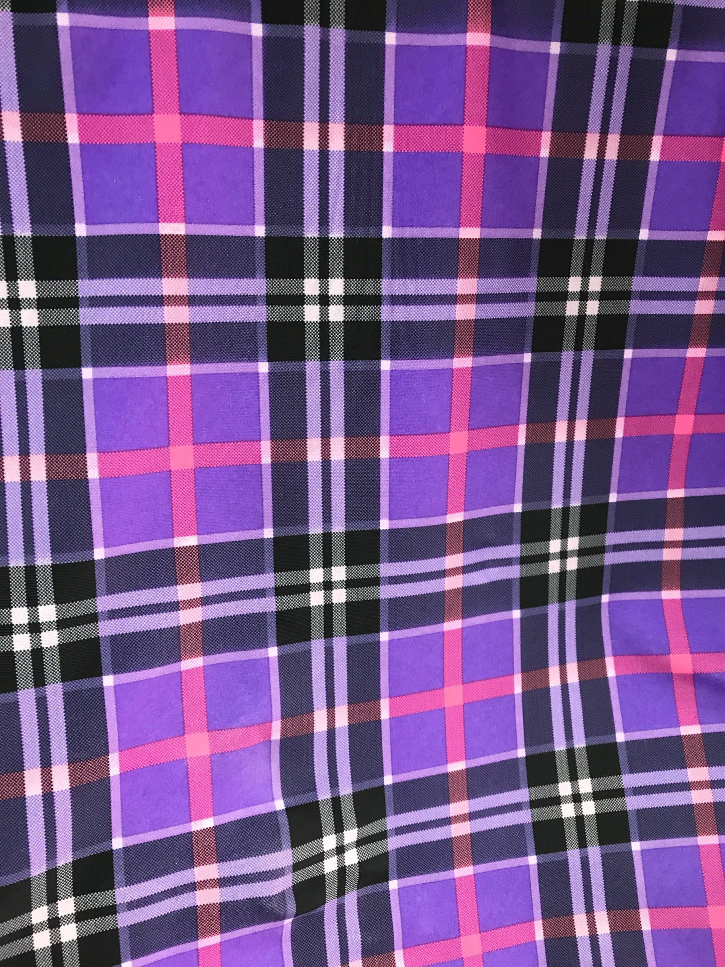 New nylon spandex plaid design 4way stretch many colors in stock 58/60" Sold by the YD. Ships worldwide from Los Ángeles California USA