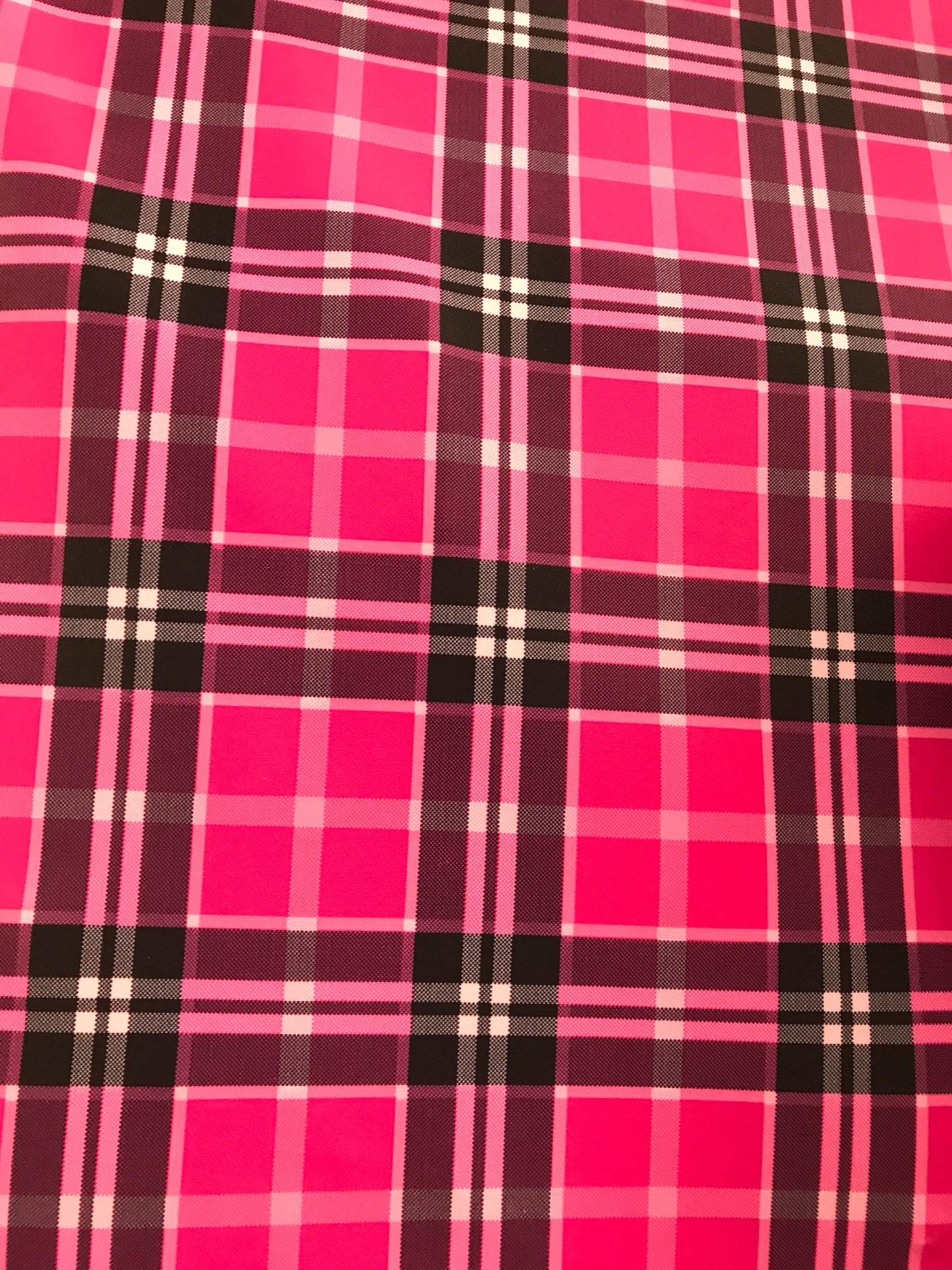 New nylon spandex plaid design 4way stretch many colors in stock 58/60" Sold by the YD. Ships worldwide from Los Ángeles California USA