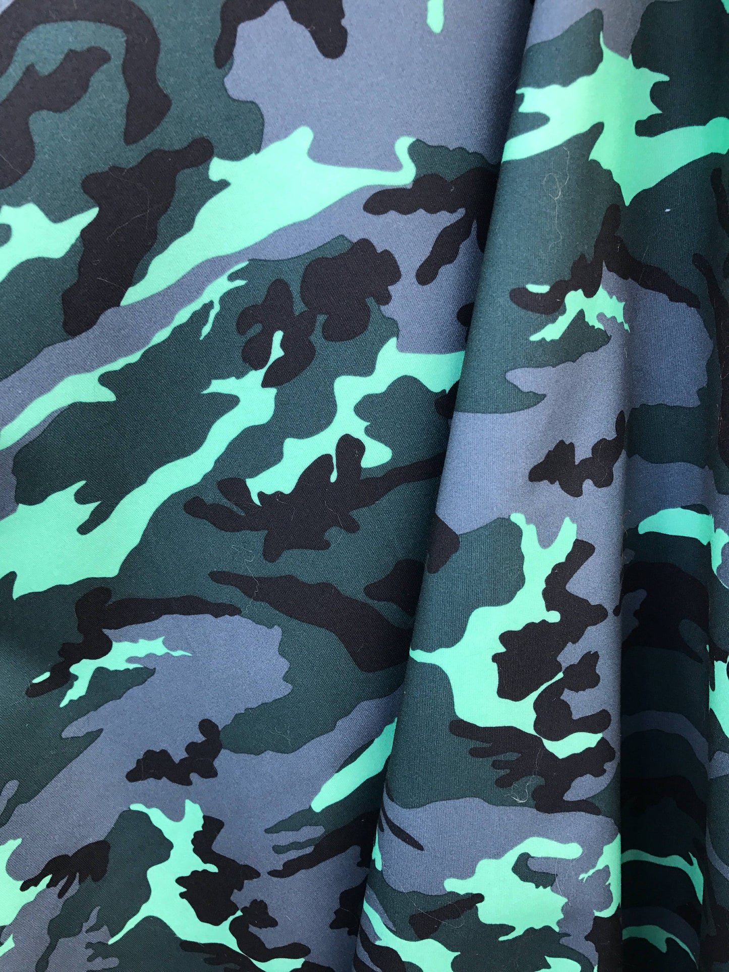 New super techno camouflage design 2 way stretch 58/60" multicolor sold by the YD. Ships worldwide from Los Angeles California USA