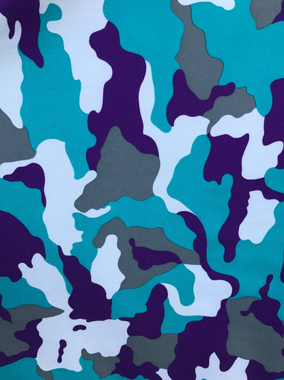 New super techno camouflage design 2 way stretch 58/60" multicolor sold by the YD. Ships worldwide from Los Angeles California USA
