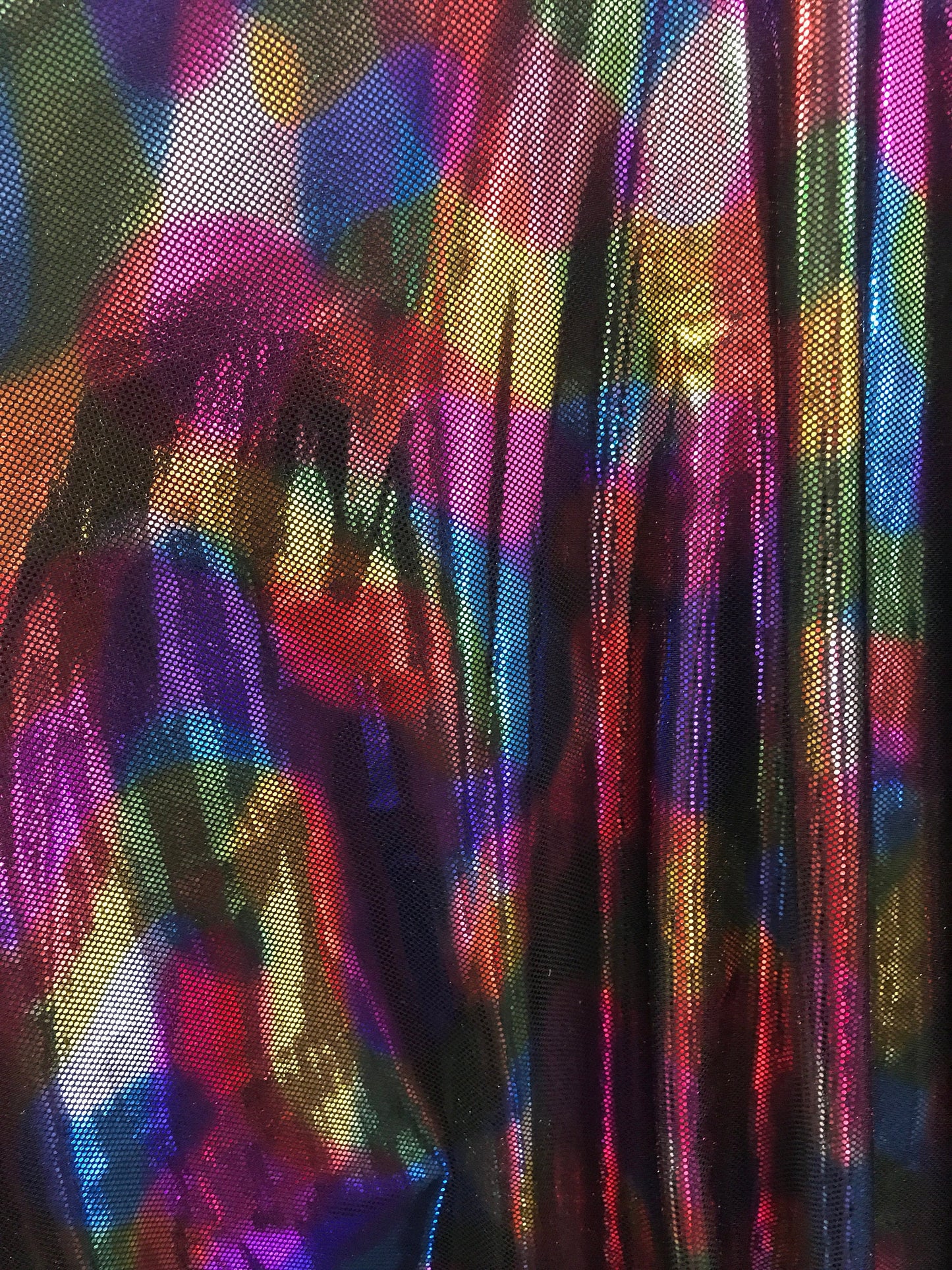 Camouflage multicolor metallic nylon spandex 4way stretch 58/60" Sold by the YD. Ships worldwide from Los Angeles California USA
