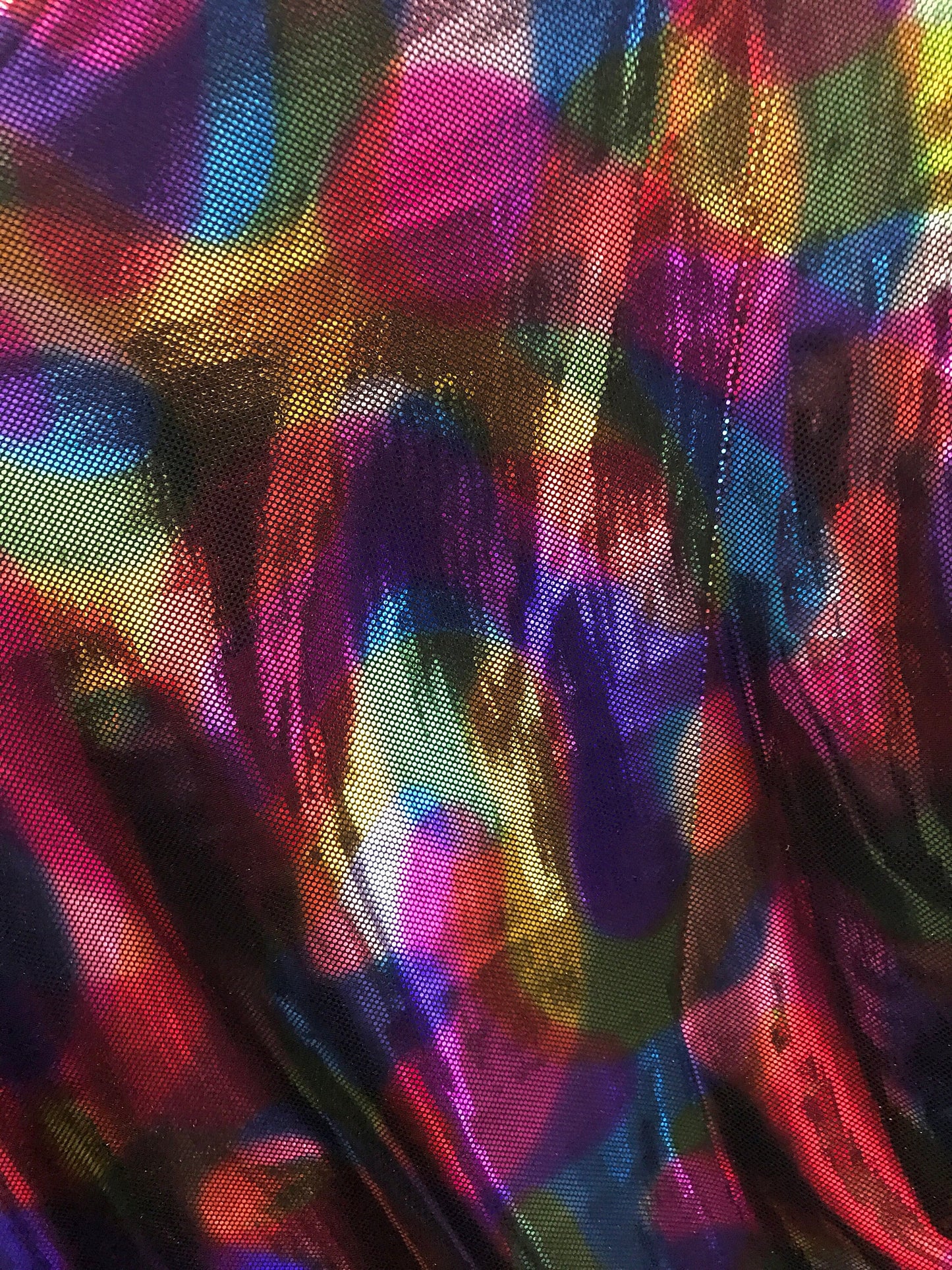 Camouflage multicolor metallic nylon spandex 4way stretch 58/60" Sold by the YD. Ships worldwide from Los Angeles California USA