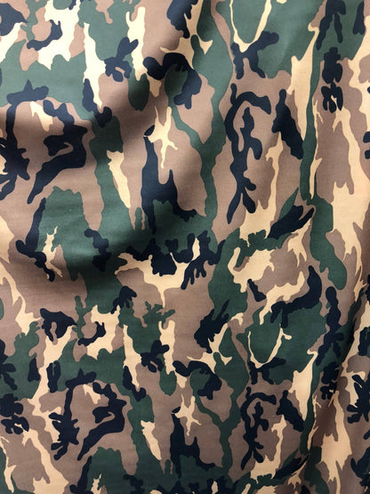 Camouflage design on nylon spandex 4way stretch 58/60" Sold by the YD. Ships worldwide from Los Angeles California USA