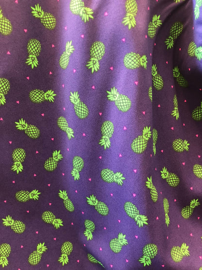 New pineapple design print on nylon spandex 4way stretch 58/60" Sold by the YD. ships worldwide from Los Angeles California USA