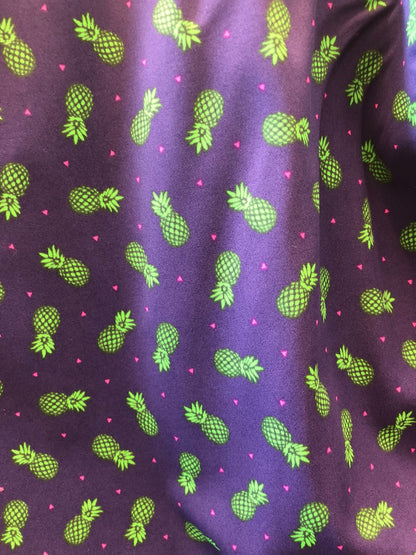 New pineapple design print on nylon spandex 4way stretch 58/60" Sold by the YD. ships worldwide from Los Angeles California USA
