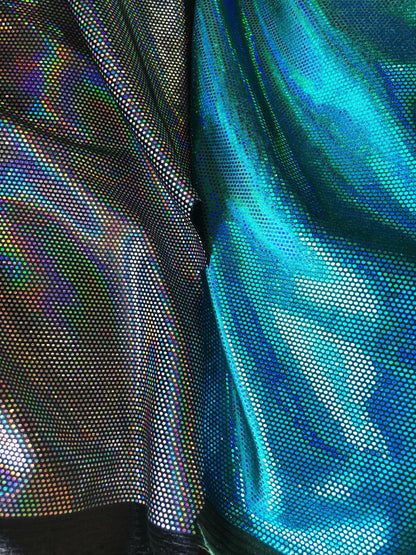 New heavy stretch velvet with iridescent foil dots 4way stretch 58/60" Sold by the YD. ships worldwide from Los Angeles California USA