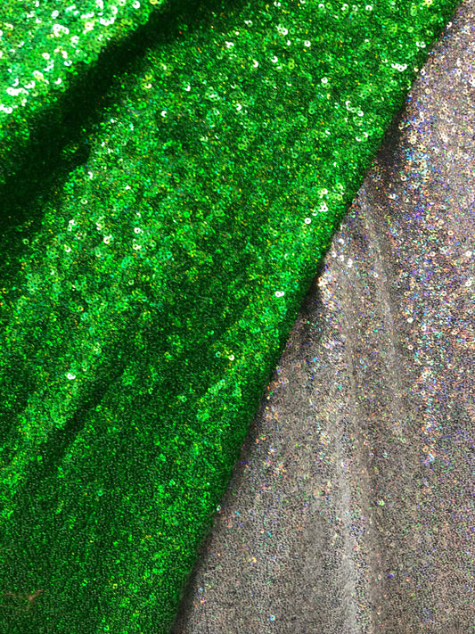 Mini glitz sequins hologram on strech mesh 2way strech 55/57" Sold by the YD. Ships worldwide from Los Angeles California USA