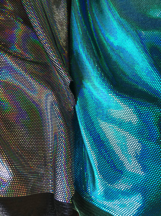 New heavy stretch velvet with iridescent foil dots 4way stretch 58/60" Sold by the YD. ships worldwide from Los Angeles California USA