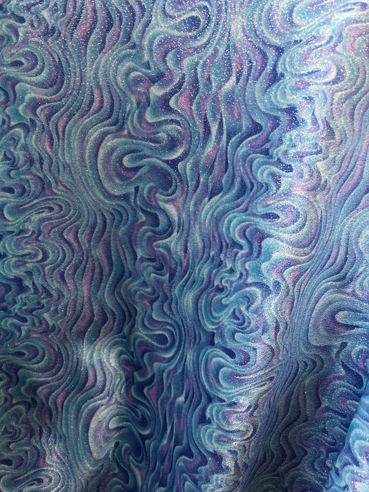 New stretch velvet with glitter abstract design 4way Stretch 58/60" Sold by the YD. Ships worldwide from Los Angeles California USA.