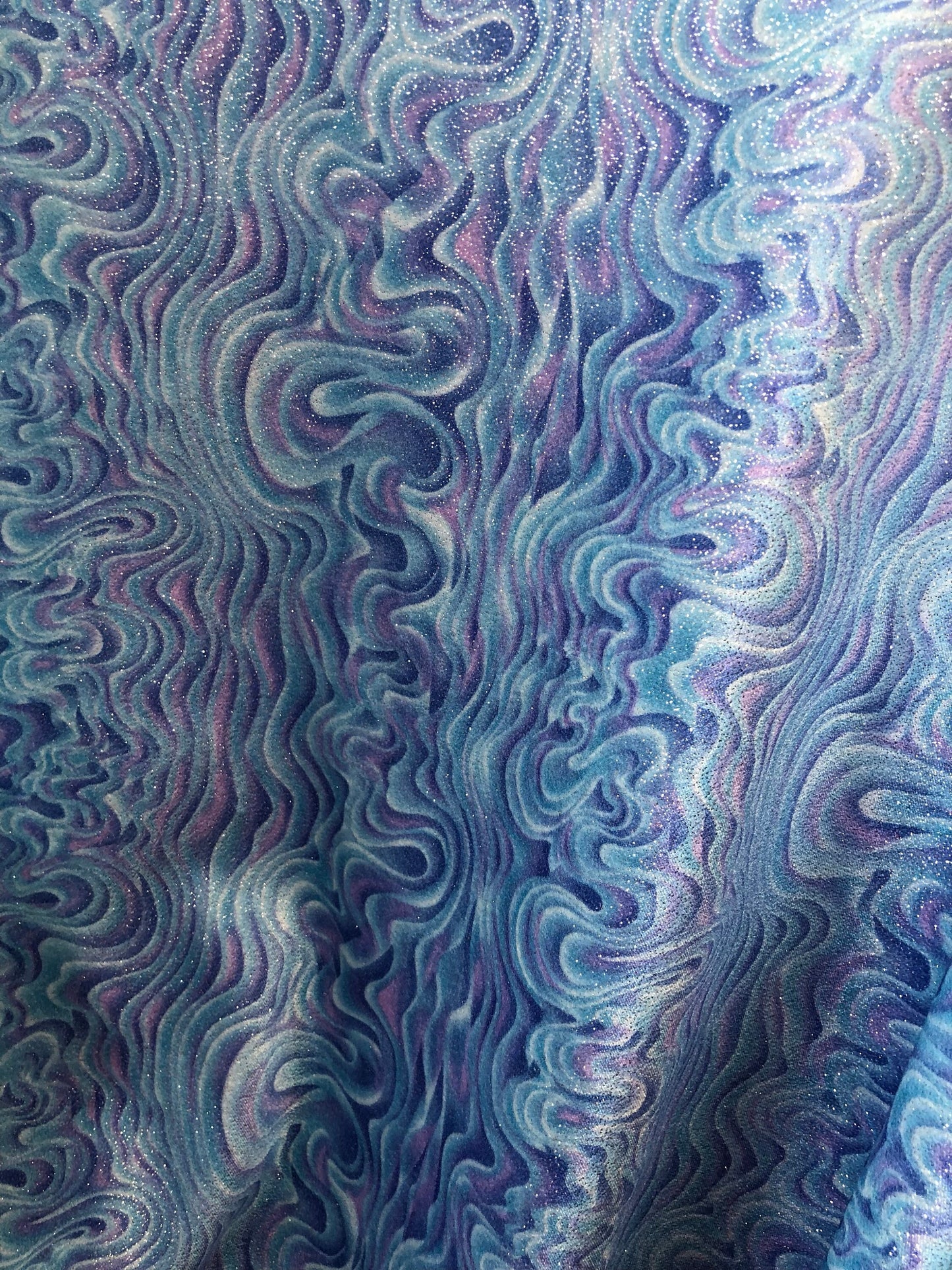 New stretch velvet with glitter abstract design 4way Stretch 58/60" Sold by the YD. Ships worldwide from Los Angeles California USA.