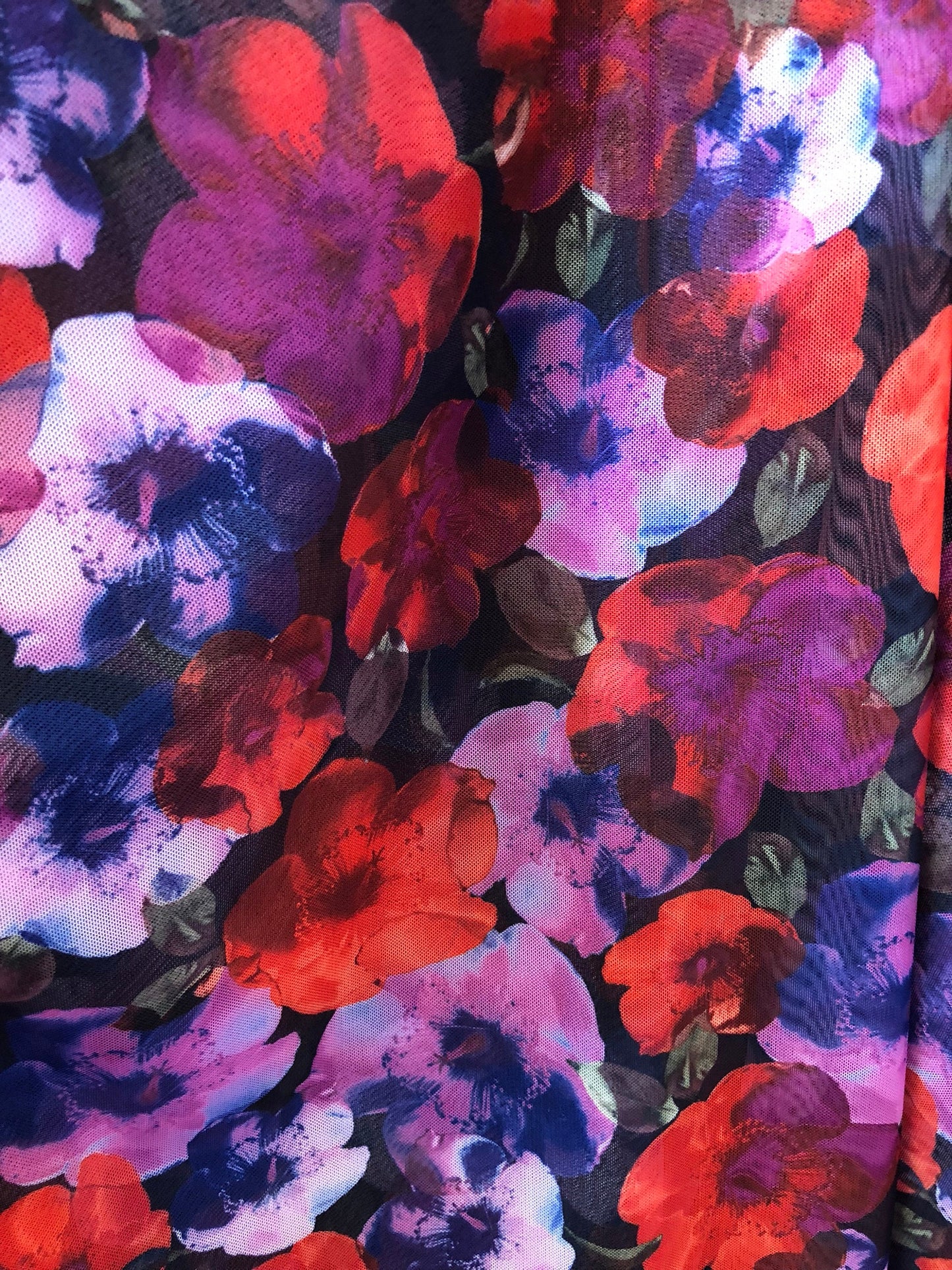 New flower design multicolor 4-way nylon spandex Stretch 58/60" Sold by the YD. Ships worldwide from Los Angeles California USA.