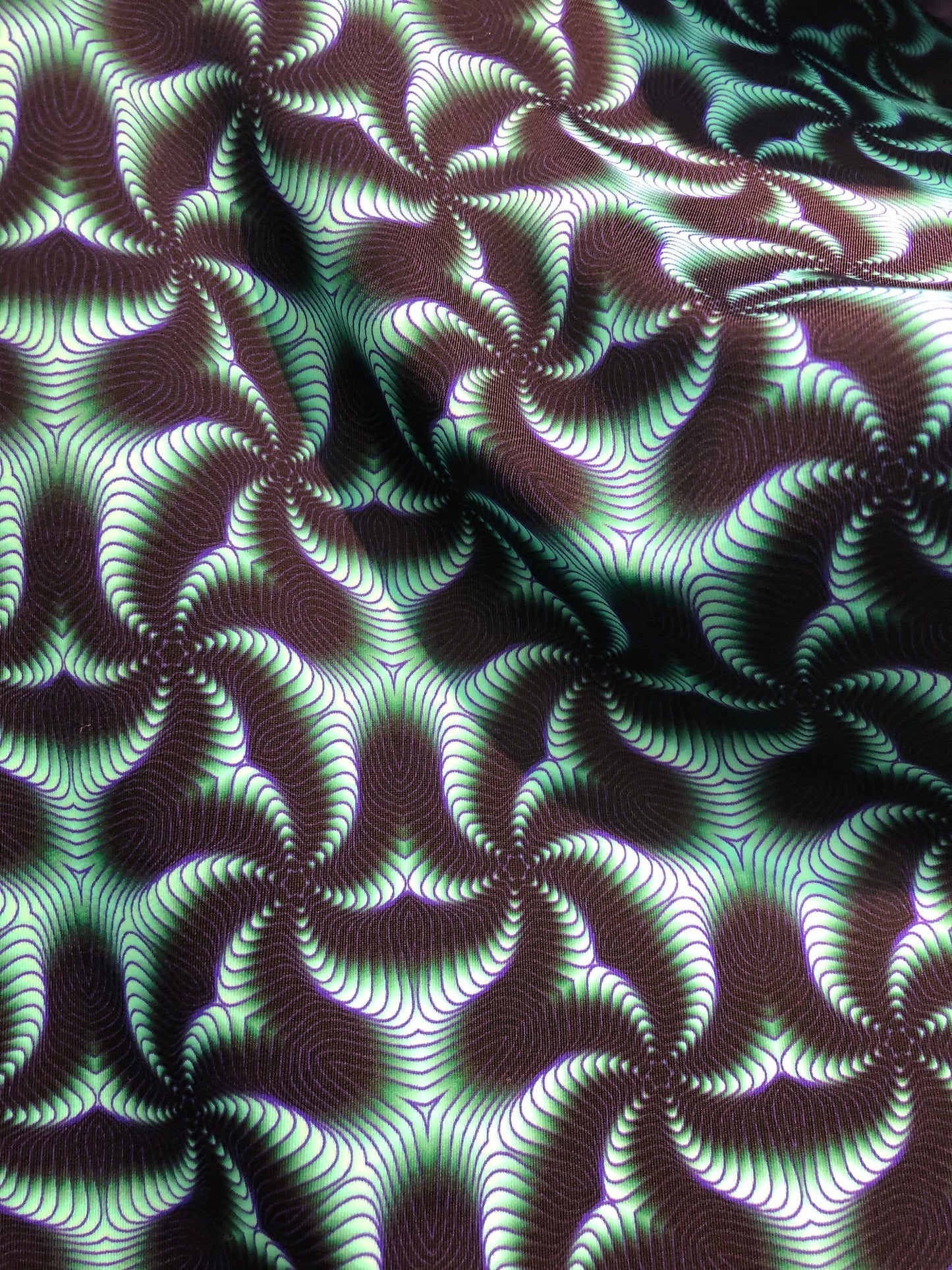 New print nylon spandex abstract design 4way stretch 58/60" Sold by the YD. Ships worldwide from Los Angeles California USA.