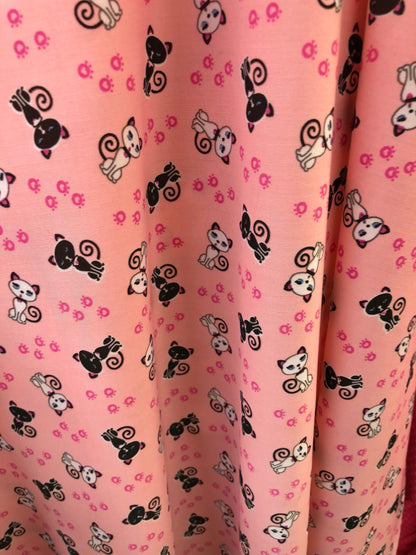 New heavy nylon spandex print cat design 4way stretch 58/60" Sold by the YD. Ships worldwide from Los Angeles California USA.