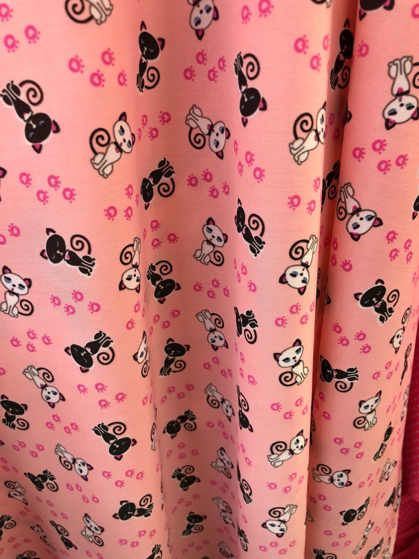 New heavy nylon spandex print cat design 4way stretch 58/60" Sold by the YD. Ships worldwide from Los Angeles California USA.